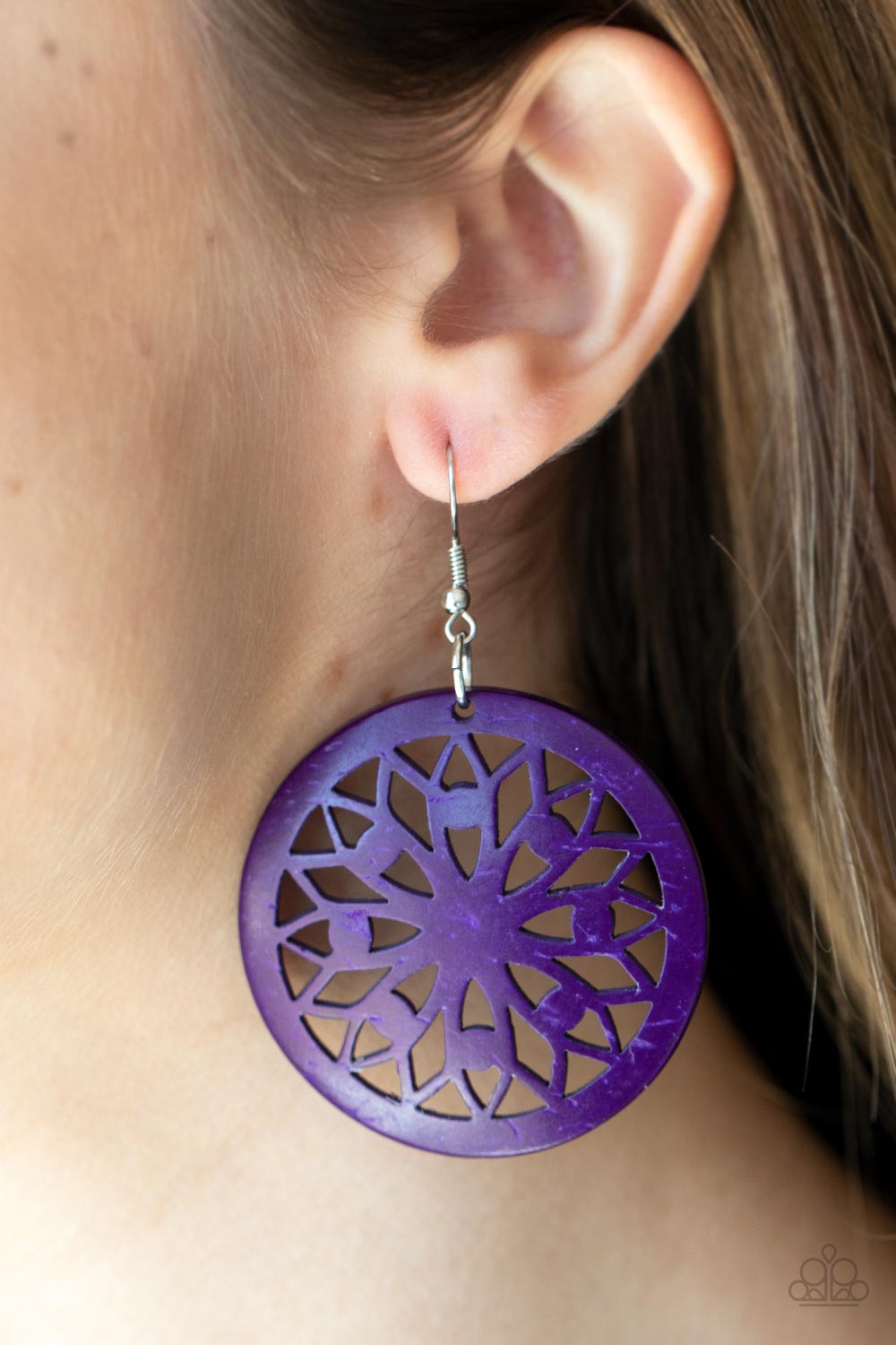 Ocean Canopy Purple Earring - Paparazzi Accessories (TF)