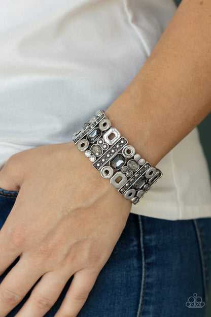 Dynamically Diverse Silver Bracelet - Paparazzi Accessories