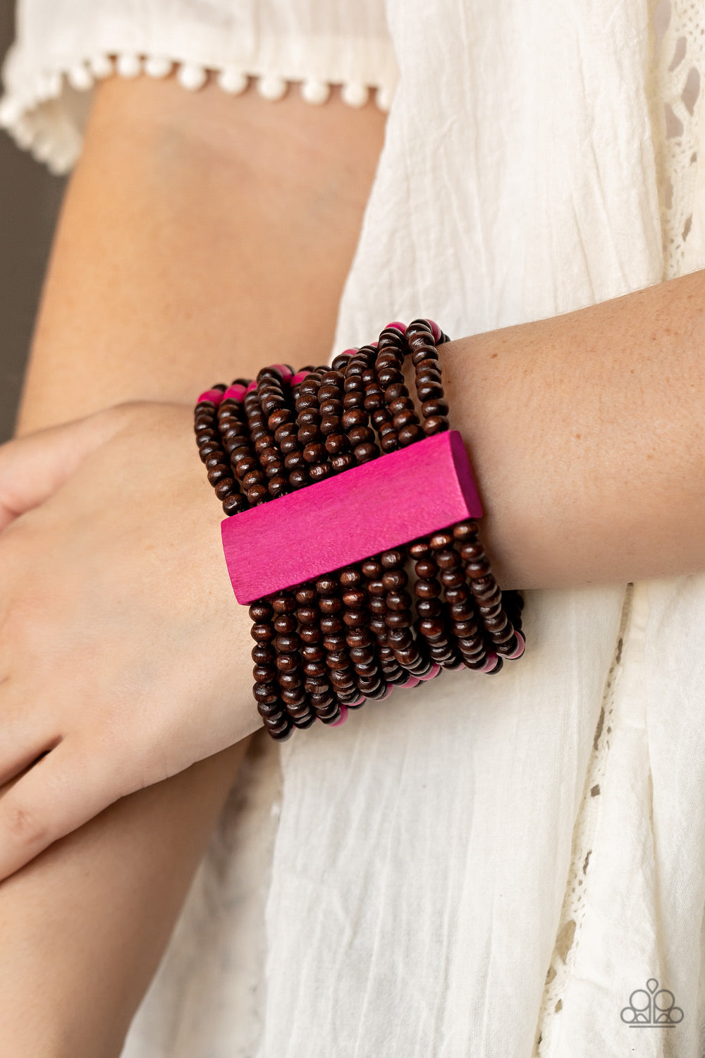 Tropical Trendsetter Pink Bracelet - Paparazzi Accessories