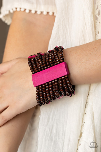 Tropical Trendsetter Pink Bracelet - Paparazzi Accessories