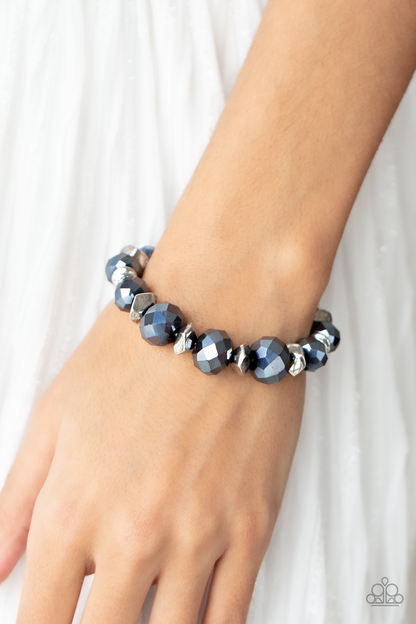 Cosmic Cadence Blue Necklace & Bracelet Set - Paparazzi Accessories