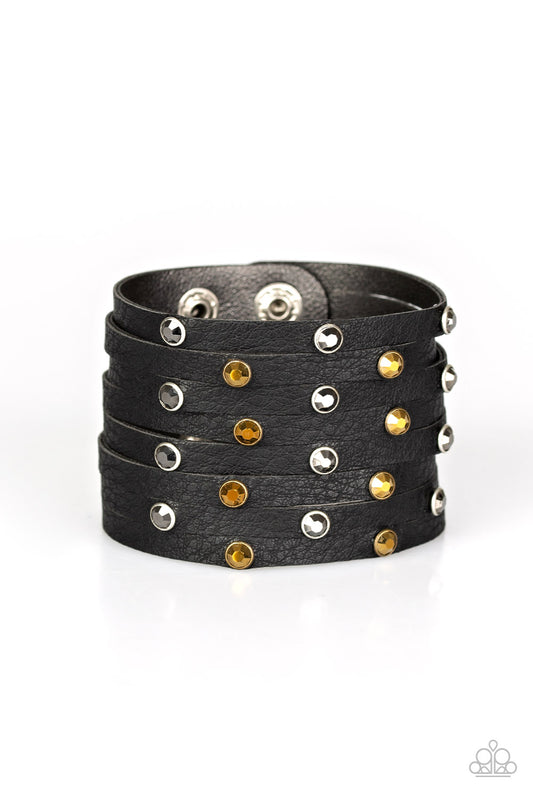 Go-Getter Glamorous Black Bracelet - Paparazzi Accessories