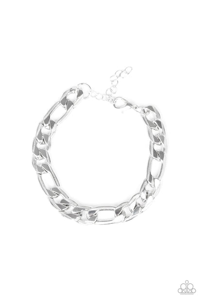 Home Team Silver Urban Bracelet - Paparazzi Accessories