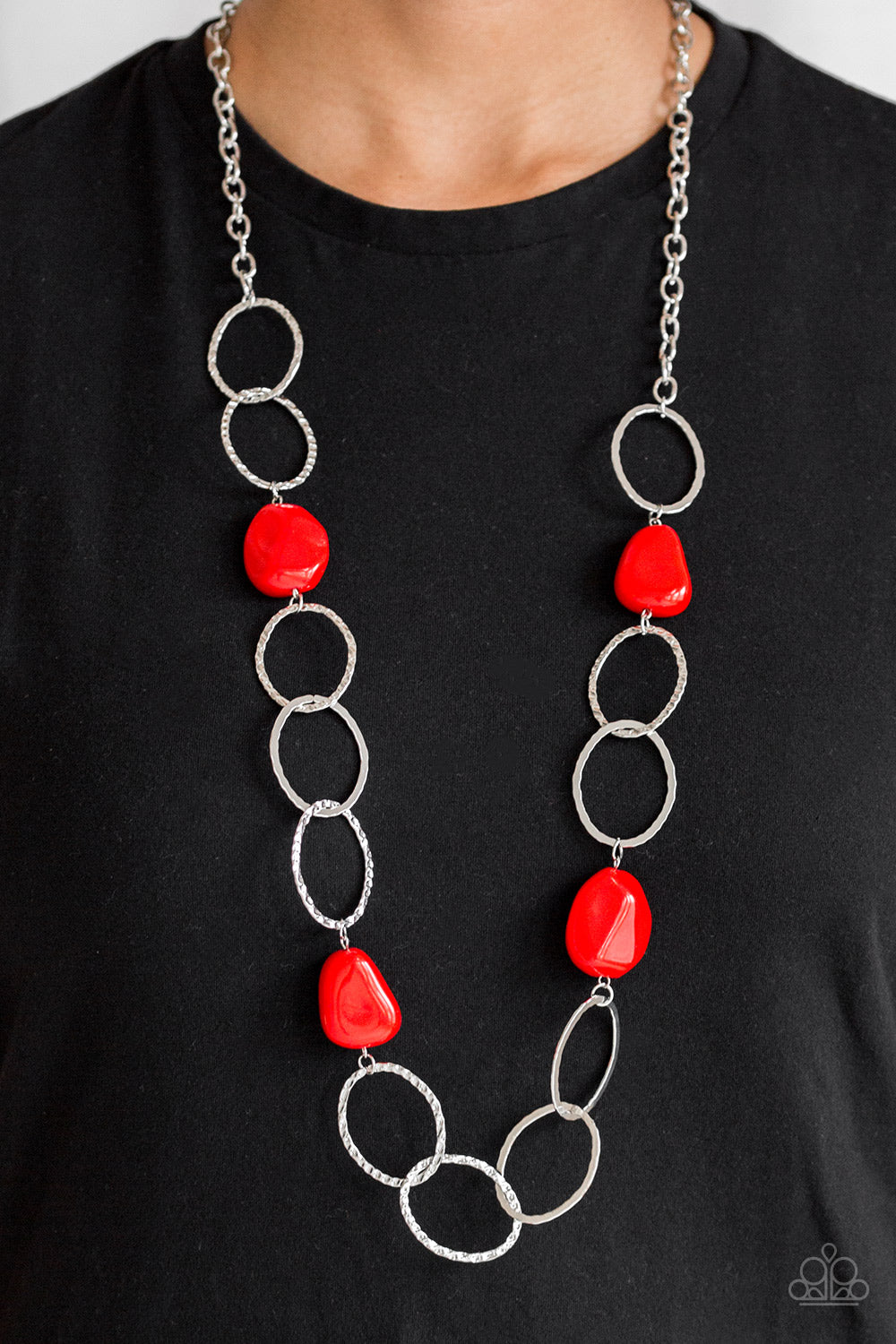 Modern Day Malibu Red Necklace - Paparazzi Accessories