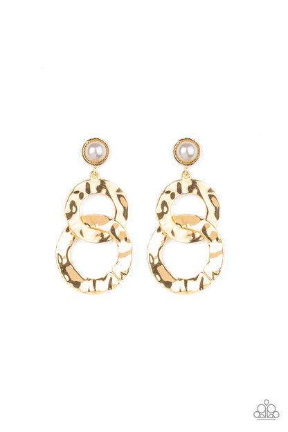 On Scene Gold Earring - Paparazzi Accessories