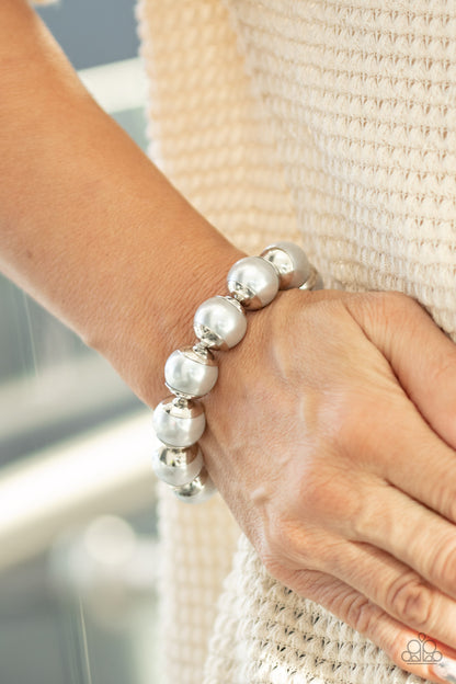 One Woman Show-STOPPER Silver Bracelet - Paparazzi Accessories