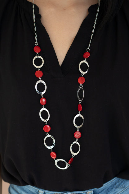 SHELL Your Soul Red Necklace - Paparazzi Accessories