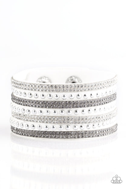 Victory Shine White Wrap Bracelet - Paparazzi Accessories