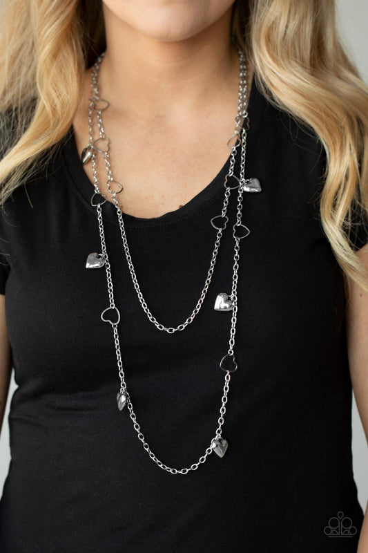 Chicly Cupid Silver Necklace - Paparazzi Accessories