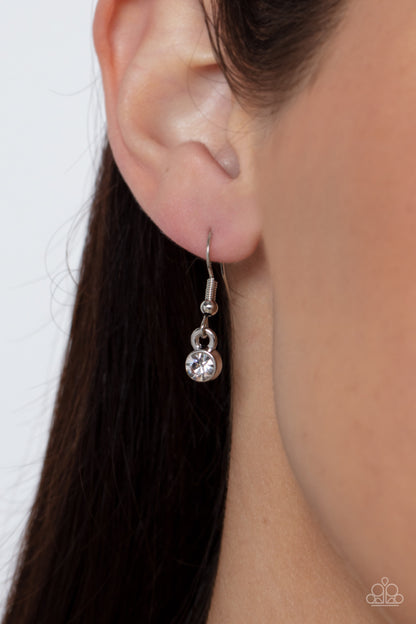 Meadow Wedding Red Necklace - Paparazzi Accessories  Dotted with glassy white rhinestones, leafy silver frames gather around glassy Fire Whirl gems as they link below the collar, creating a dreamy display. Features an adjustable clasp closure.  Featured inside The Preview at GLOW! Sold as one individual necklace. Includes one pair of matching earrings.