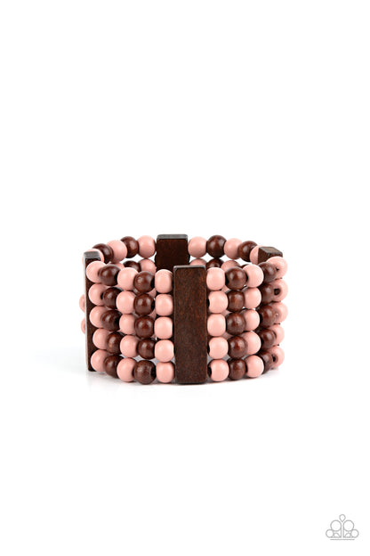 Island Soul Pink Bracelet - Paparazzi Accessories (TF)