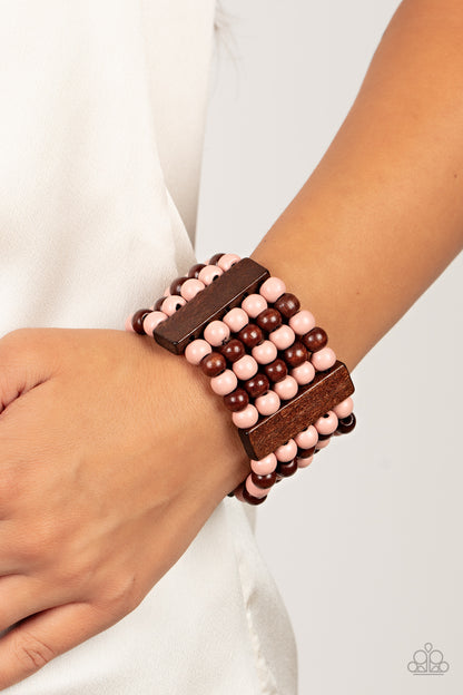 Island Soul Pink Bracelet - Paparazzi Accessories (TF)