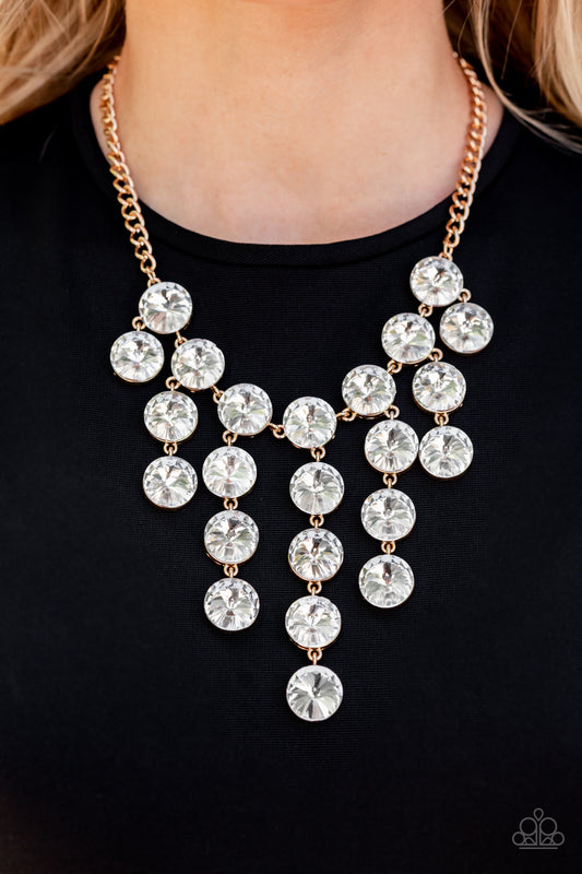 Spotlight Stunner Gold Necklace - Paparazzi Accessories