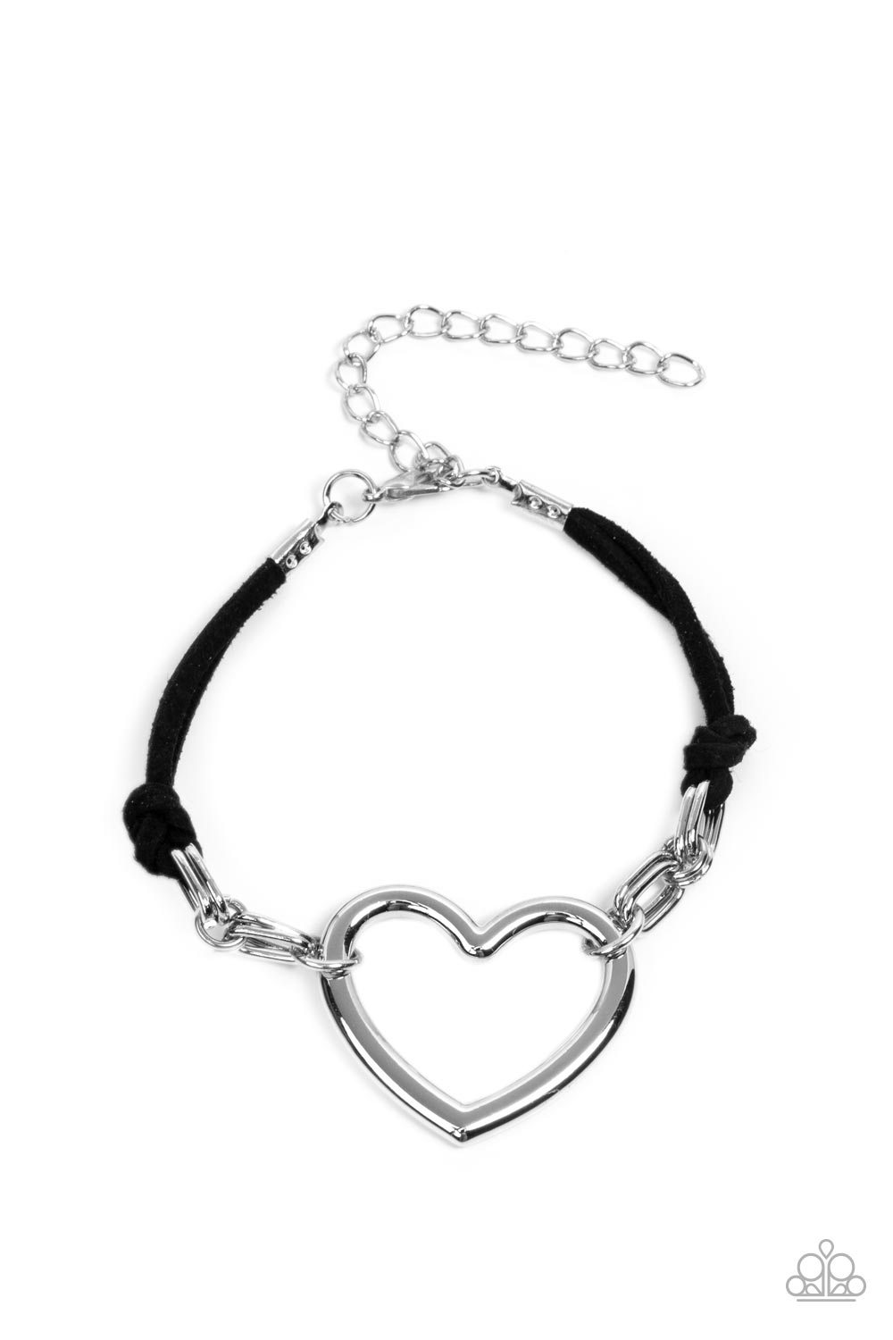 Fashionable Flirt Black Necklace & Bracelet Set - Paparazzi Accessories