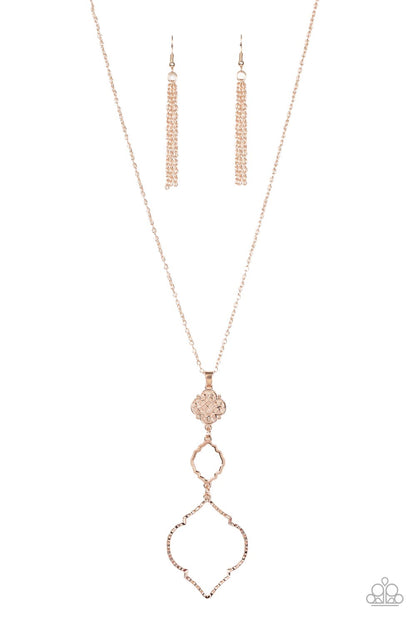 Marrakesh Mystery Rose Gold Necklace - Paparazzi Accessories (TF)