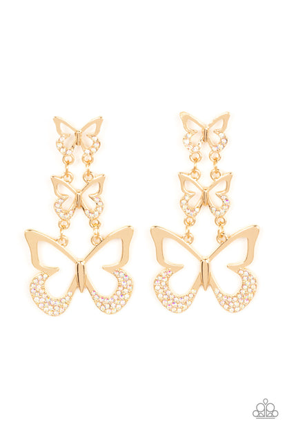 Flamboyant Flutter Multi Earring - Paparazzi Accessories