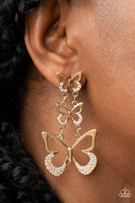Flamboyant Flutter Multi Earring - Paparazzi Accessories