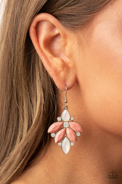 Fantasy Flair Pink Earring - Paparazzi Accessories
