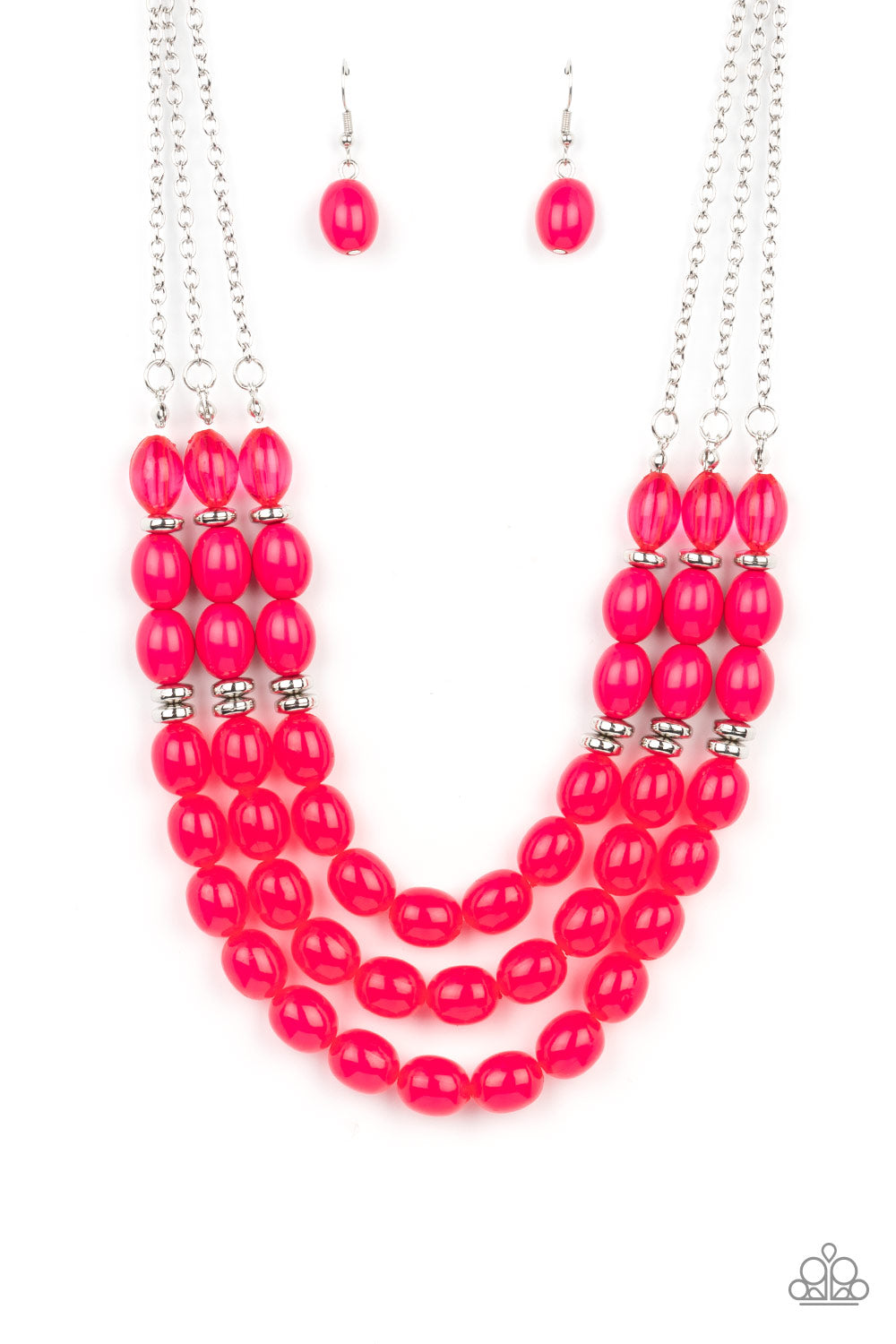 Coastal Cruise Pink Necklace & Bracelet Set - Paparazzi Accessories