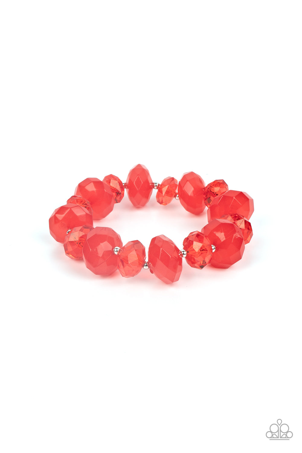 Happy-GLOW-Lucky Red Necklace & Bracelet Set - Paparazzi Accessories