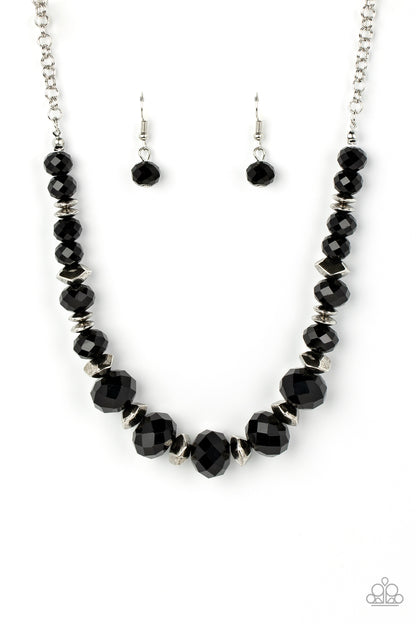 Cosmic Cadence Black Necklace - Paparazzi Accessories (TF)