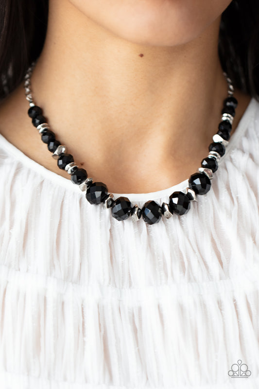 Cosmic Cadence Black Necklace - Paparazzi Accessories (TF)