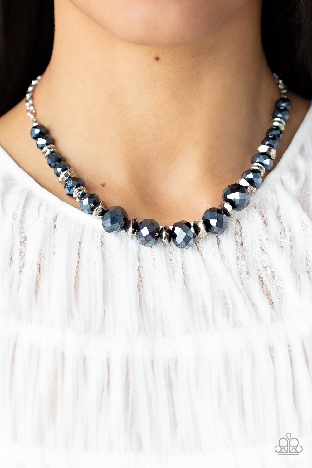 Cosmic Cadence Blue Necklace & Bracelet Set - Paparazzi Accessories
