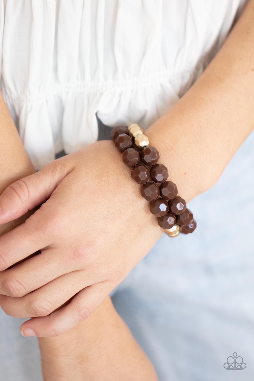 Greco Getaway Brown Necklace & Bracelet Set - Paparazzi Accessories