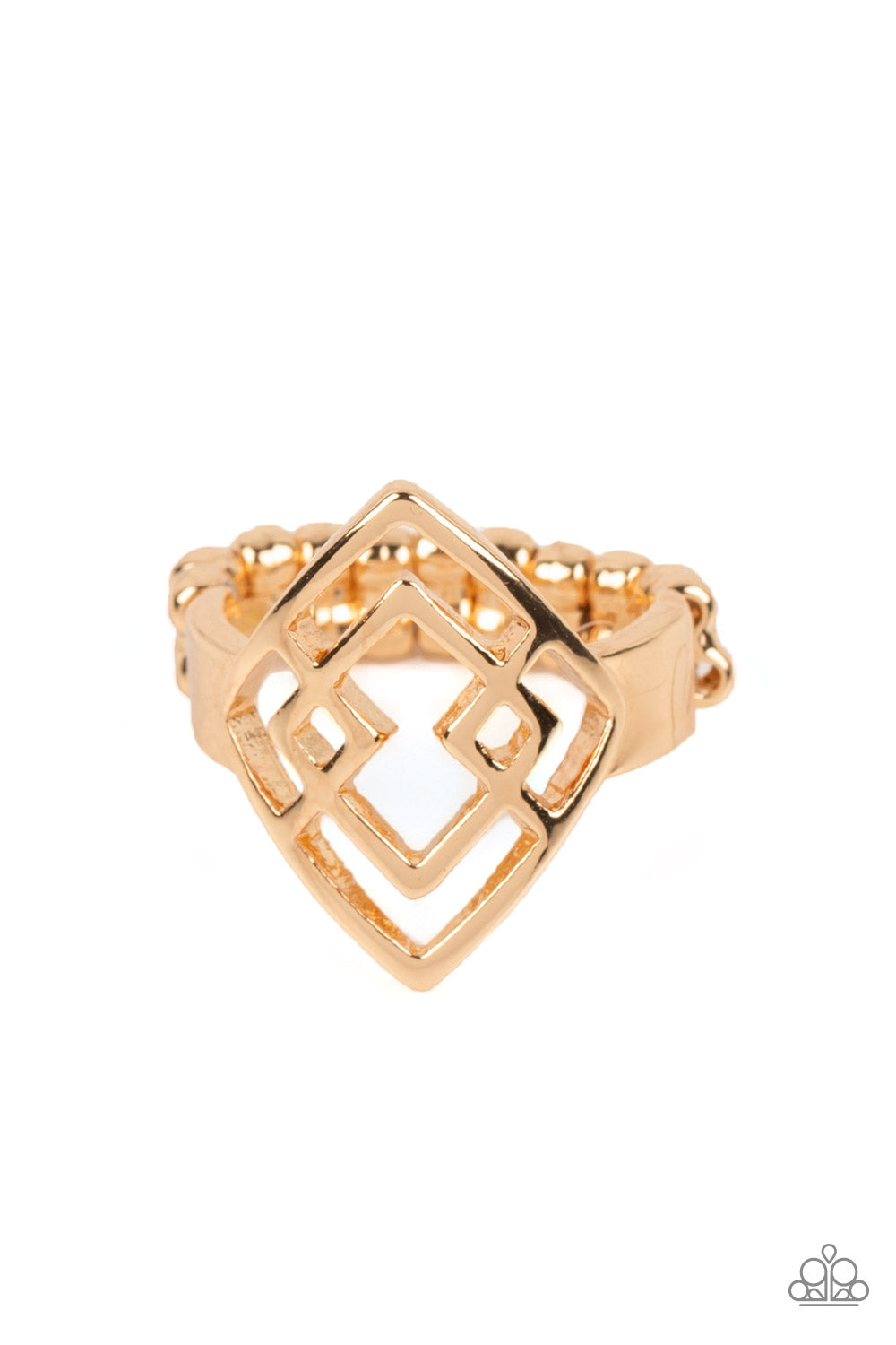 Diamond Duo Gold Ring - Paparazzi Accessories