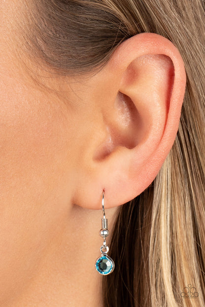 Carefree Charmer Multi Necklace - Paparazzi Accessories  Encased in sleek silver fittings, a dainty collection of glassy multicolored gems twinkles along a dainty silver chain below the collar, creating a colorful fringe. Features an adjustable clasp closure.  Sold as one individual necklace. Includes one pair of matching earrings.