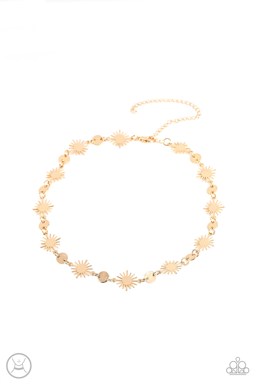 Astro Goddess Gold Choker Necklace - Paparazzi Accessories