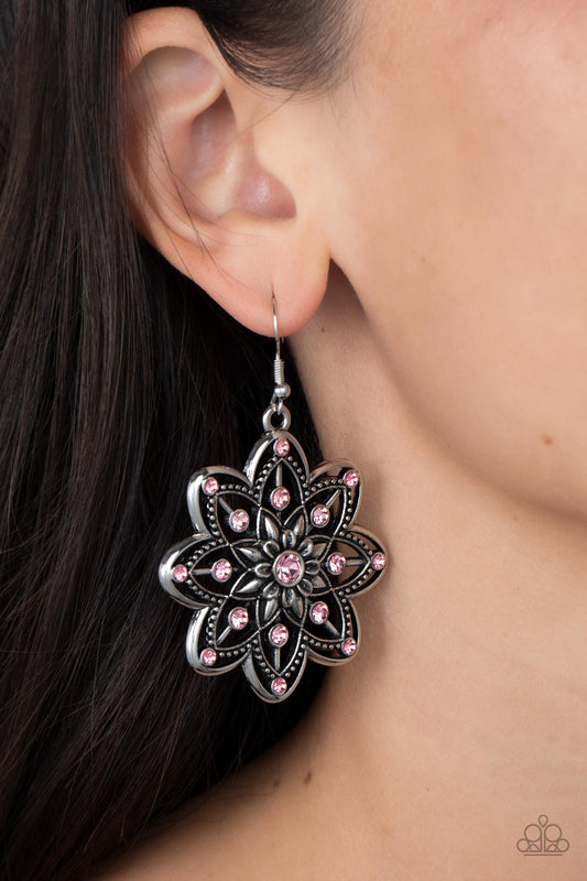 Prismatic Perennial Pink Earring - Paparazzi Accessories