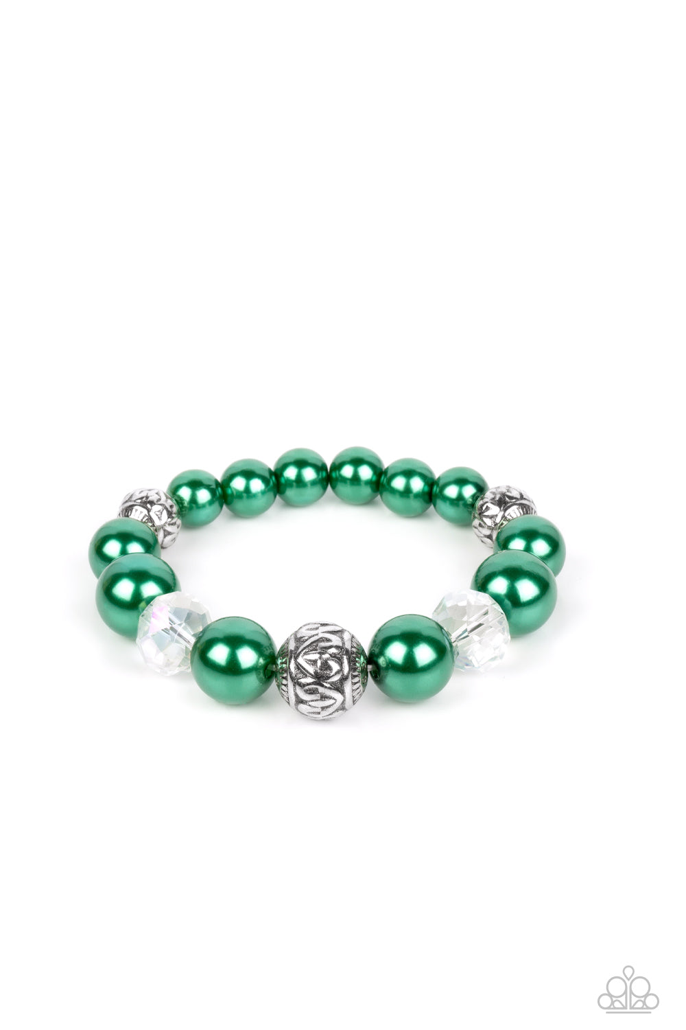 The NOBLE Prize Green Necklace & Bracelet Set - Paparazzi Accessories