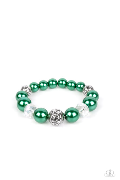 The NOBLE Prize Green Necklace & Bracelet Set - Paparazzi Accessories
