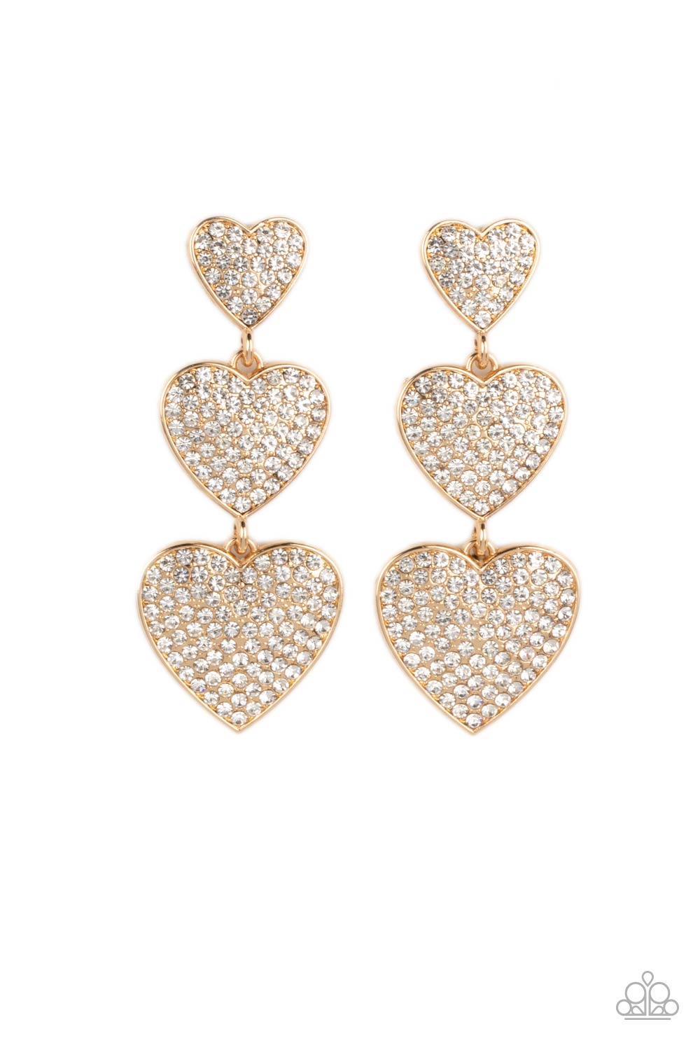 Spellbinding Sweetheart Gold Necklace & Bracelet Set - Paparazzi Accessories