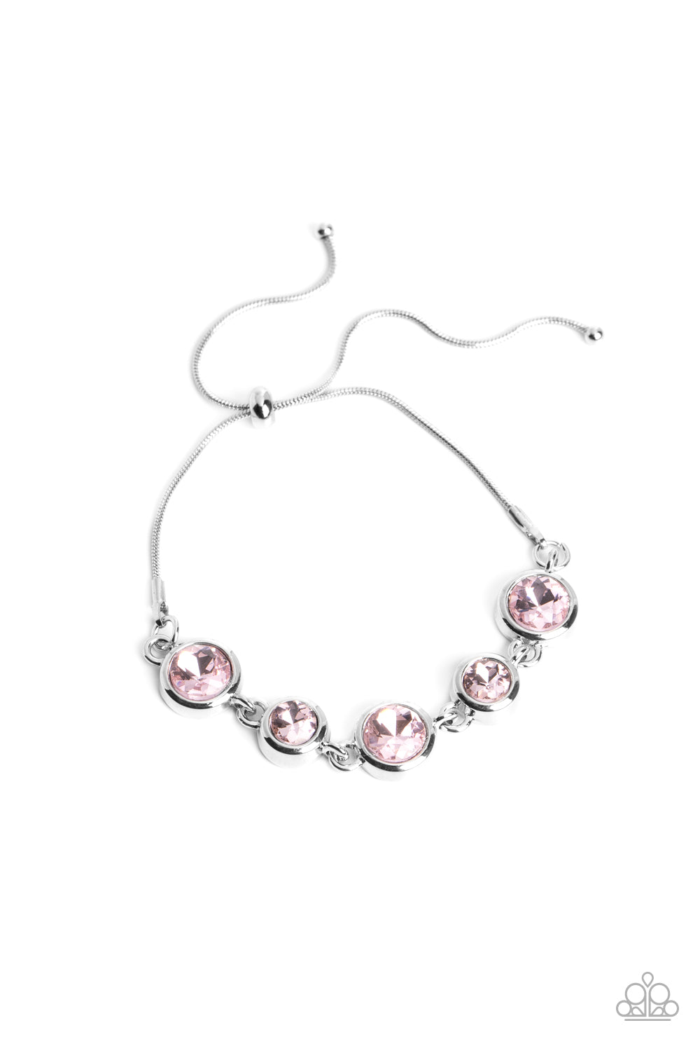 Elegantly Elite Pink Necklace & Bracelet Set- Paparazzi Accessories 