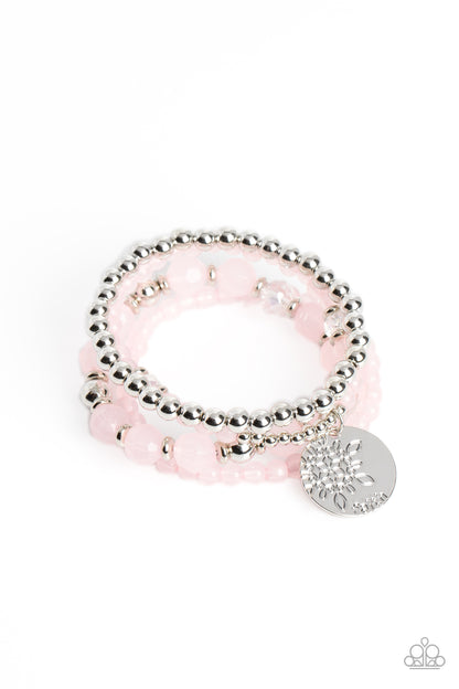 Boardwalk Babe Pink Necklace & Bracelet Set - Paparazzi Accessories