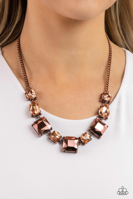 Elevated Edge Copper Necklace - Paparazzi Accessories