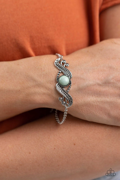 Eye in the Sky Blue Clasp Bracelet - Paparazzi Accessories