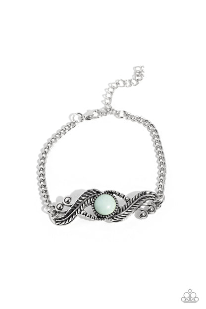 Eye in the Sky Blue Clasp Bracelet - Paparazzi Accessories