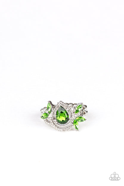 Eden Elegance Green Ring - Paparazzi Accessories