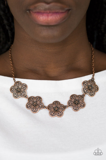 Garden Groove Copper Necklace - Paparazzi Accessories