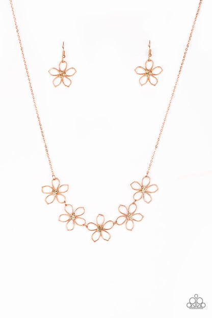 Hoppin Hibiscus Copper Necklace - Paparazzi Accessories