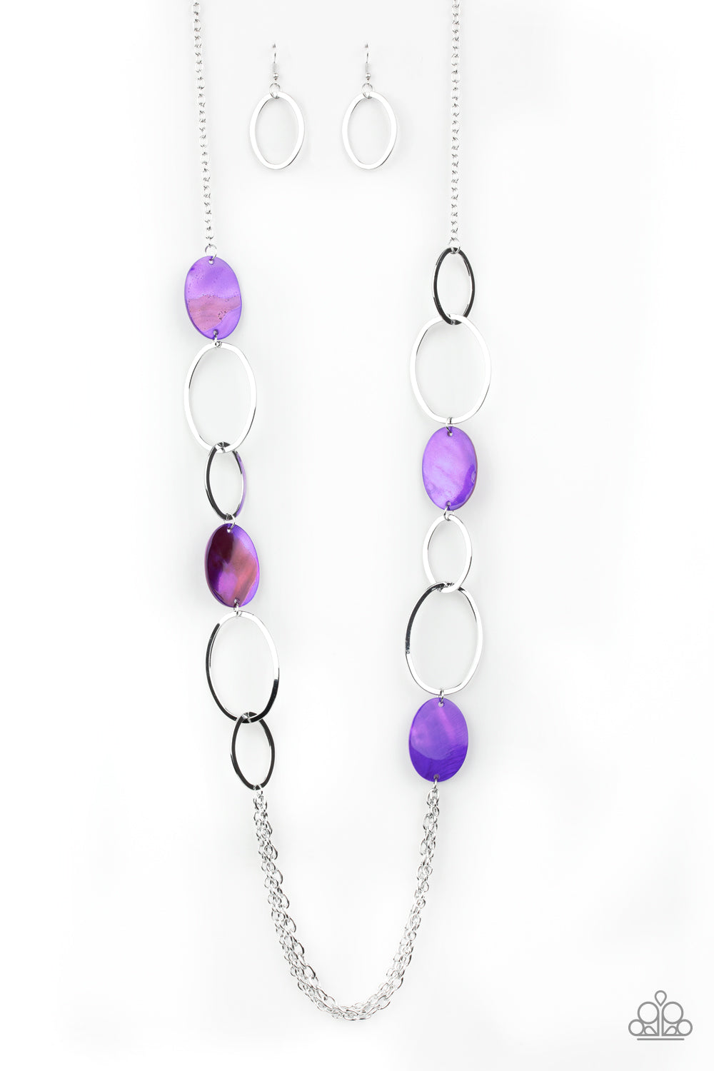 Kaleidoscope Coasts Purple Necklace - Paparazzi Accessories
