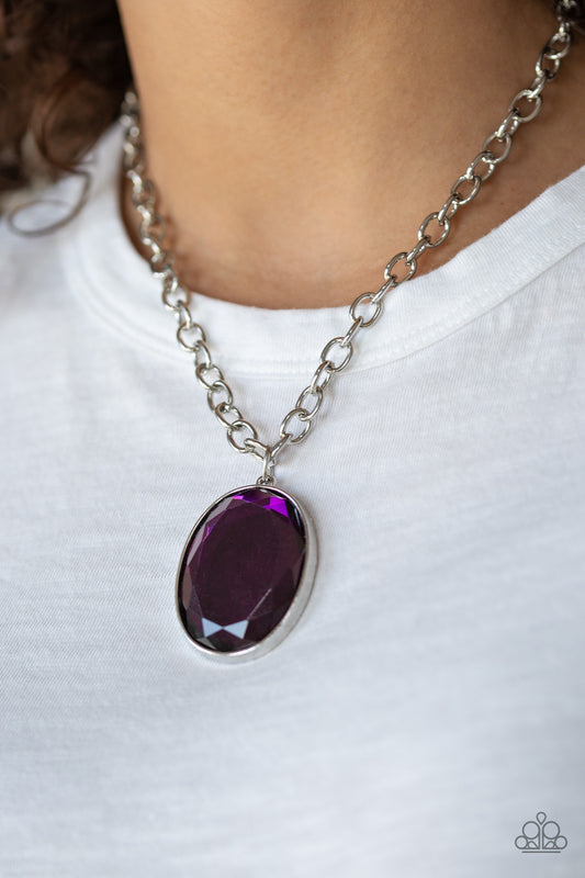 Light As HEIR Purple Necklace - Paparazzi Accessories