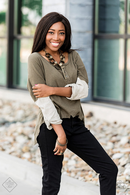 Magnificent Musings Brass Complete Trend Blend Fashion Fix Set (October 2019) - Paparazzi Accessories