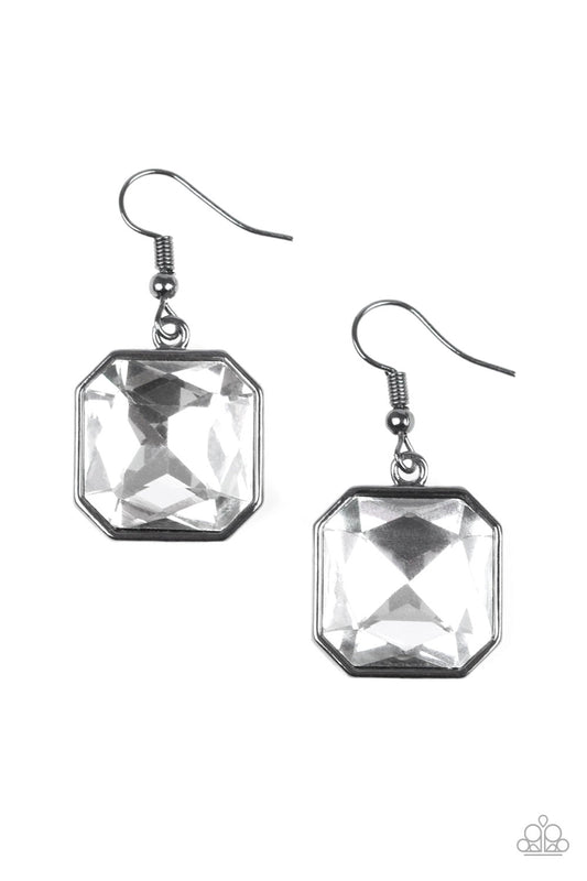 Me, Myself, and IDOL Black Earring - Paparazzi Accessories