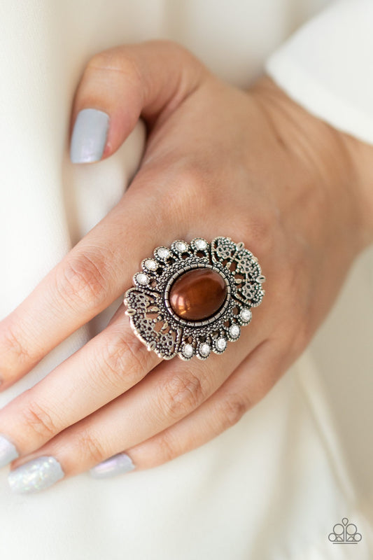 Radiantly Regal Brown Ring - Paparazzi Accessories