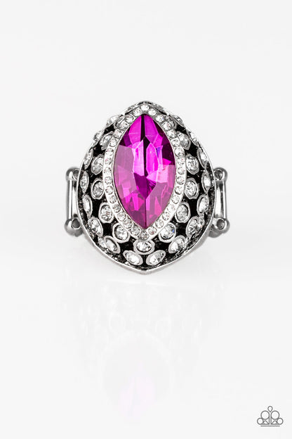 Royal Radiance Pink Ring - Paparazzi Accessories - jazzy-jewels-gems
