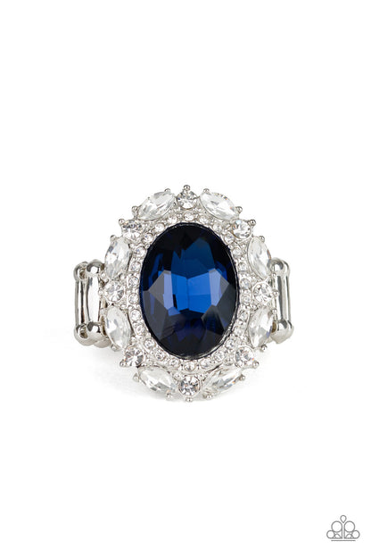 Show Glam Blue Ring - Paparazzi Accessories
